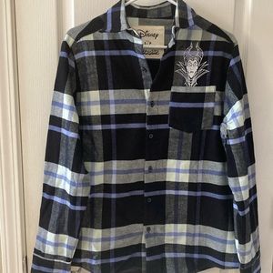 New Disney Cakeworthy Maleficent Flannel Shirt